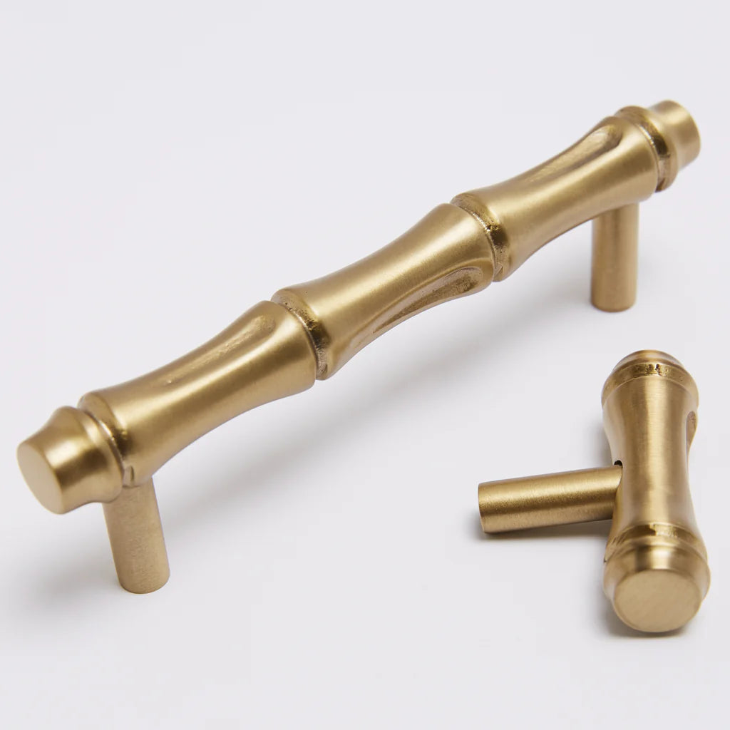 Hepburn Hardware Bamboo T-Bar | Burnished Brass