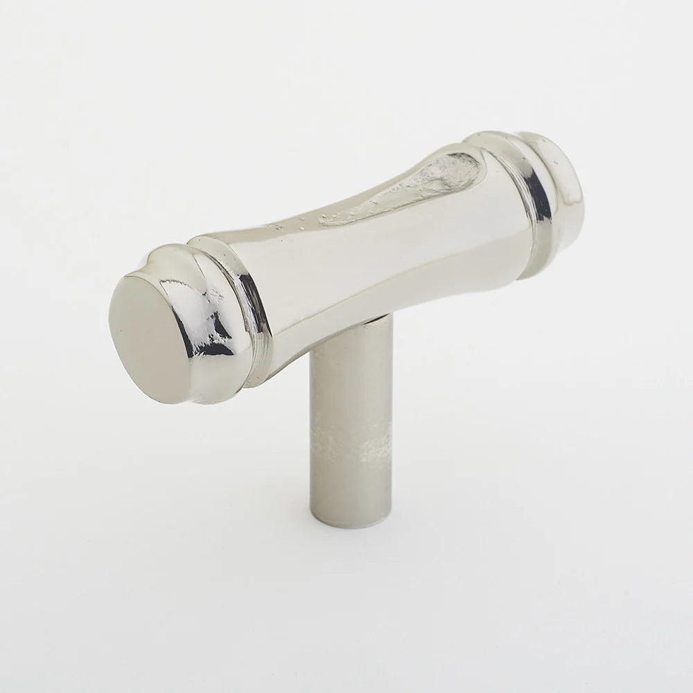 Hepburn Hardware Bamboo T-Bar | Polished Nickel