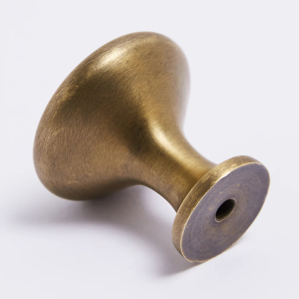 Hepburn Hardware Ascot Knob | Acid Washed Brass