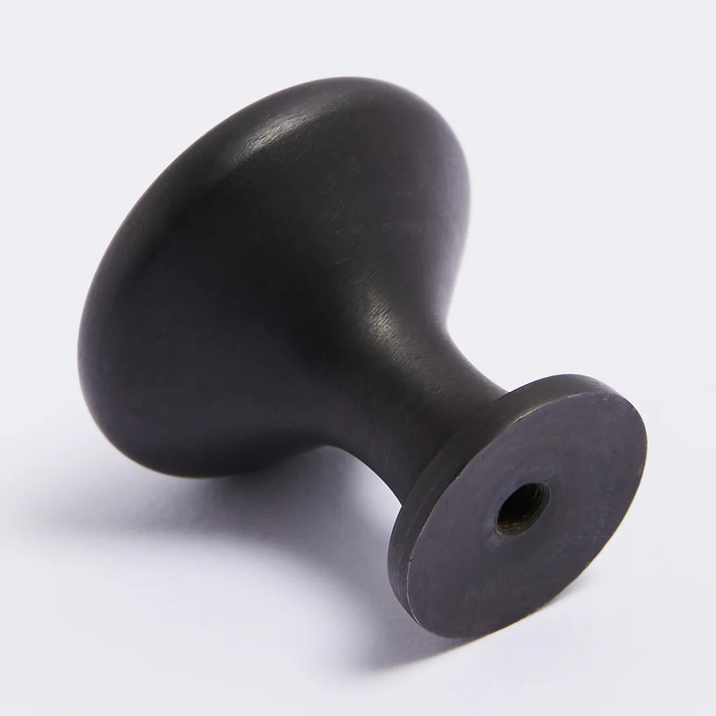 Hepburn Hardware Ascot Knob | Scorched Black