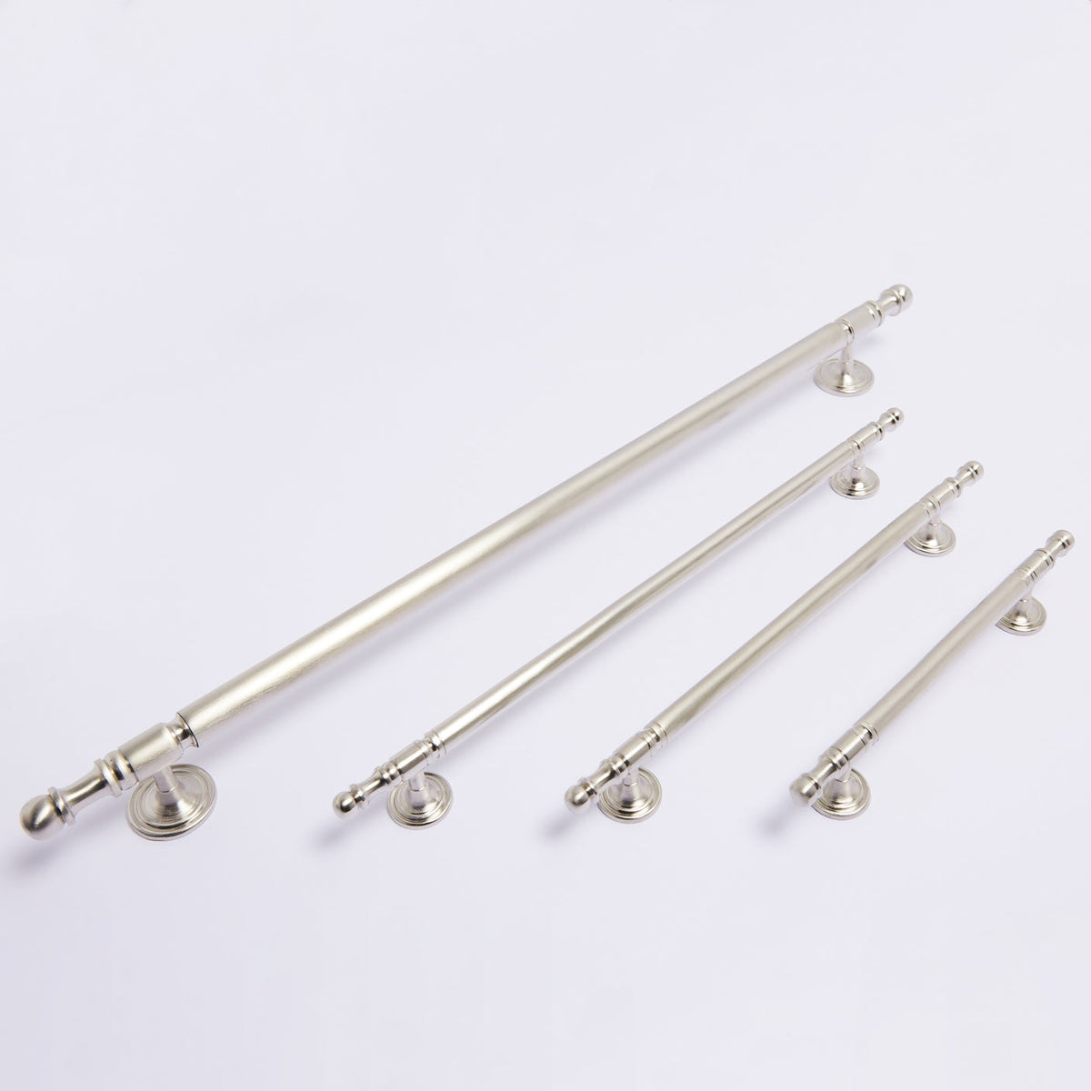 Kew Handle in satin nickel, detail
