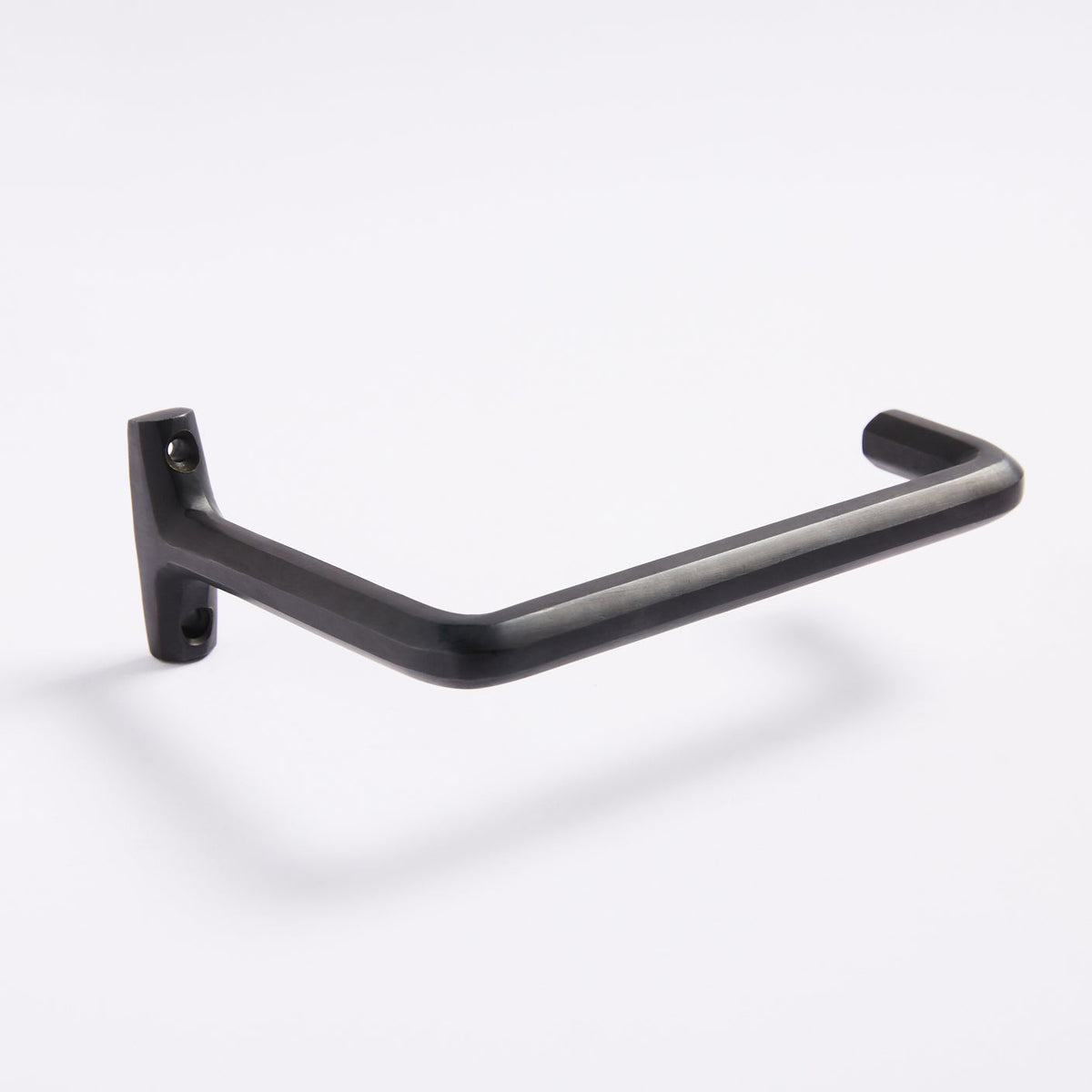 Henley Toilet Roll Holder in scorched black by Hepburn Hardware