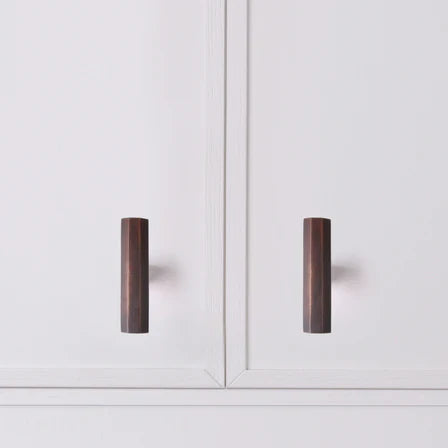 Henley T-Bar in antique bronze fitted to cabinetry