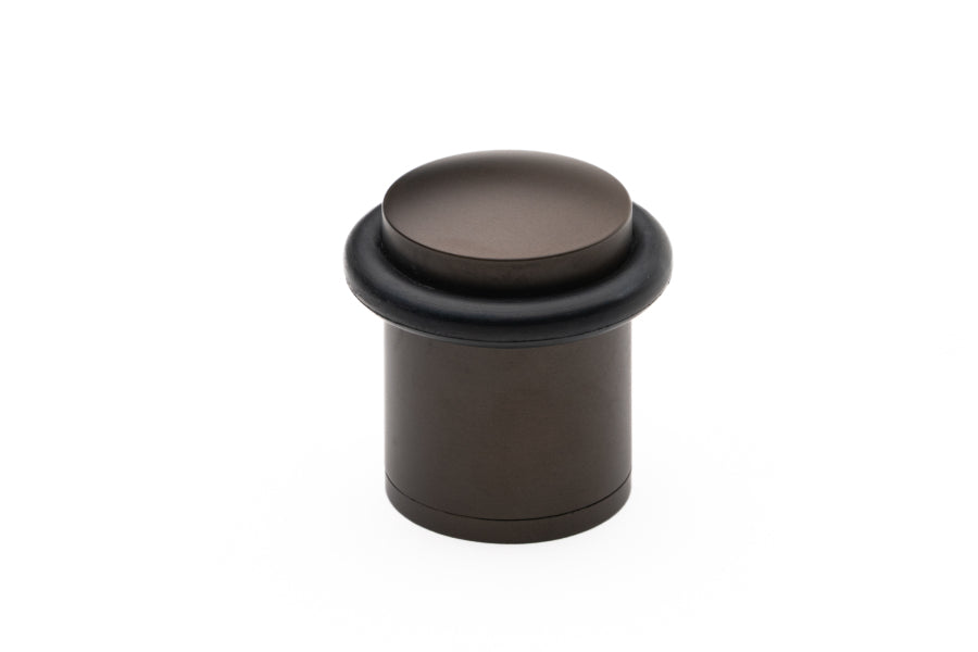 Heavy Duty Floor Mounted Door Stop – Smooth Bronze