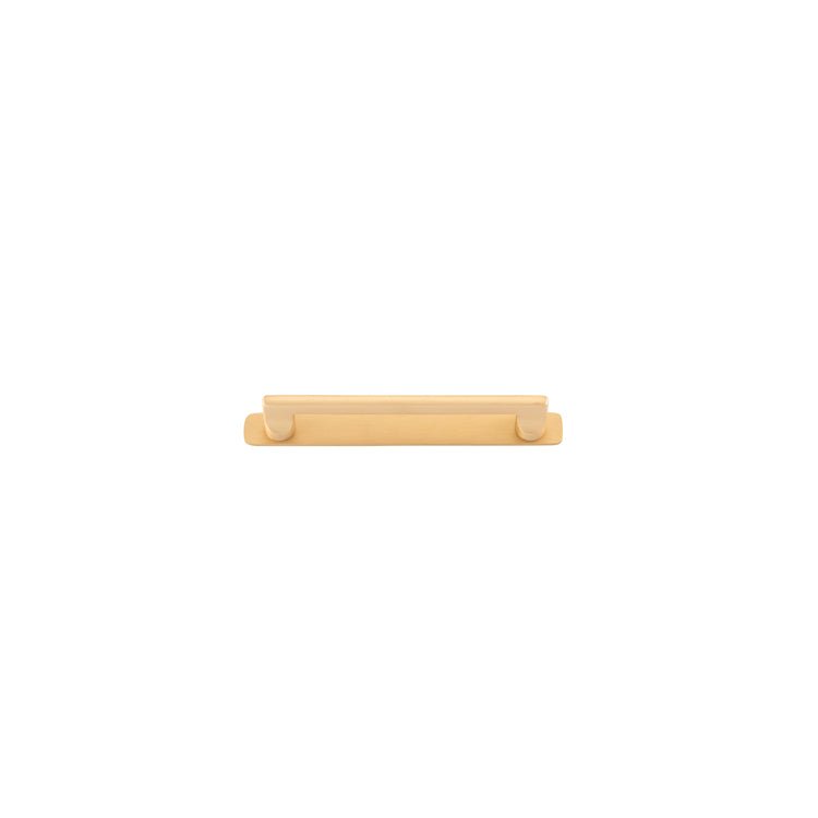Baltimore Cabinet Pull with Backplate - Ella Grace - Iver - Brushed Brass - Cabinet Pulls