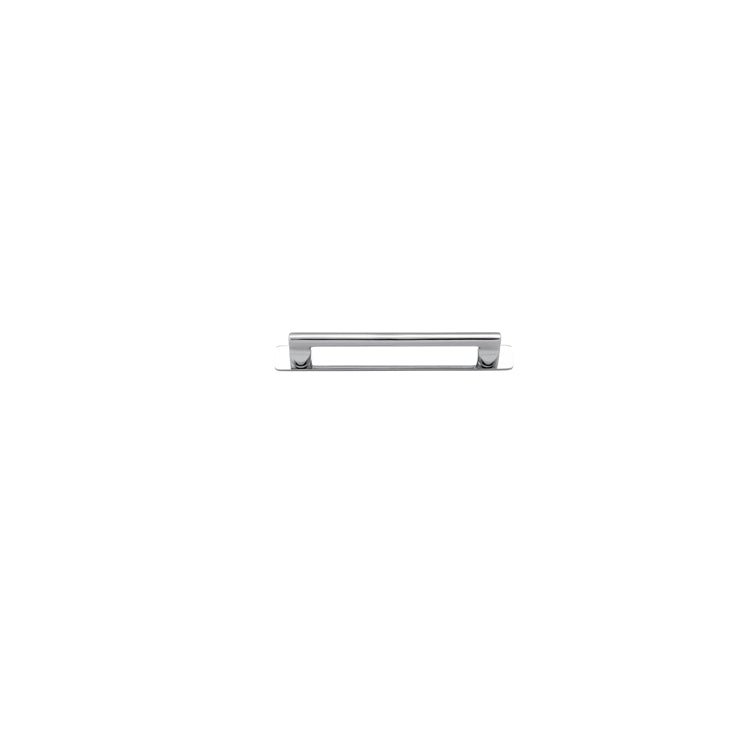 Baltimore Cabinet Pull with Backplate - Ella Grace - Iver - Polished Chrome - Cabinet Pulls