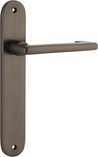 Baltimore Return Lever - Oval Backplate DDA - Ella Grace - Iver - Signature Brass - Door Levers