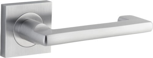 Baltimore Return Lever - Square Rose DDA - Ella Grace - Iver - Brushed Chrome - Door Levers