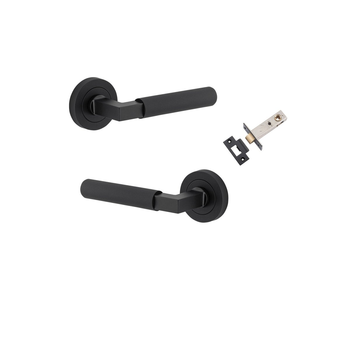 Brunswick Lever - Round Rose - Ella Grace - Iver - Brushed Gold PVD - Door Levers