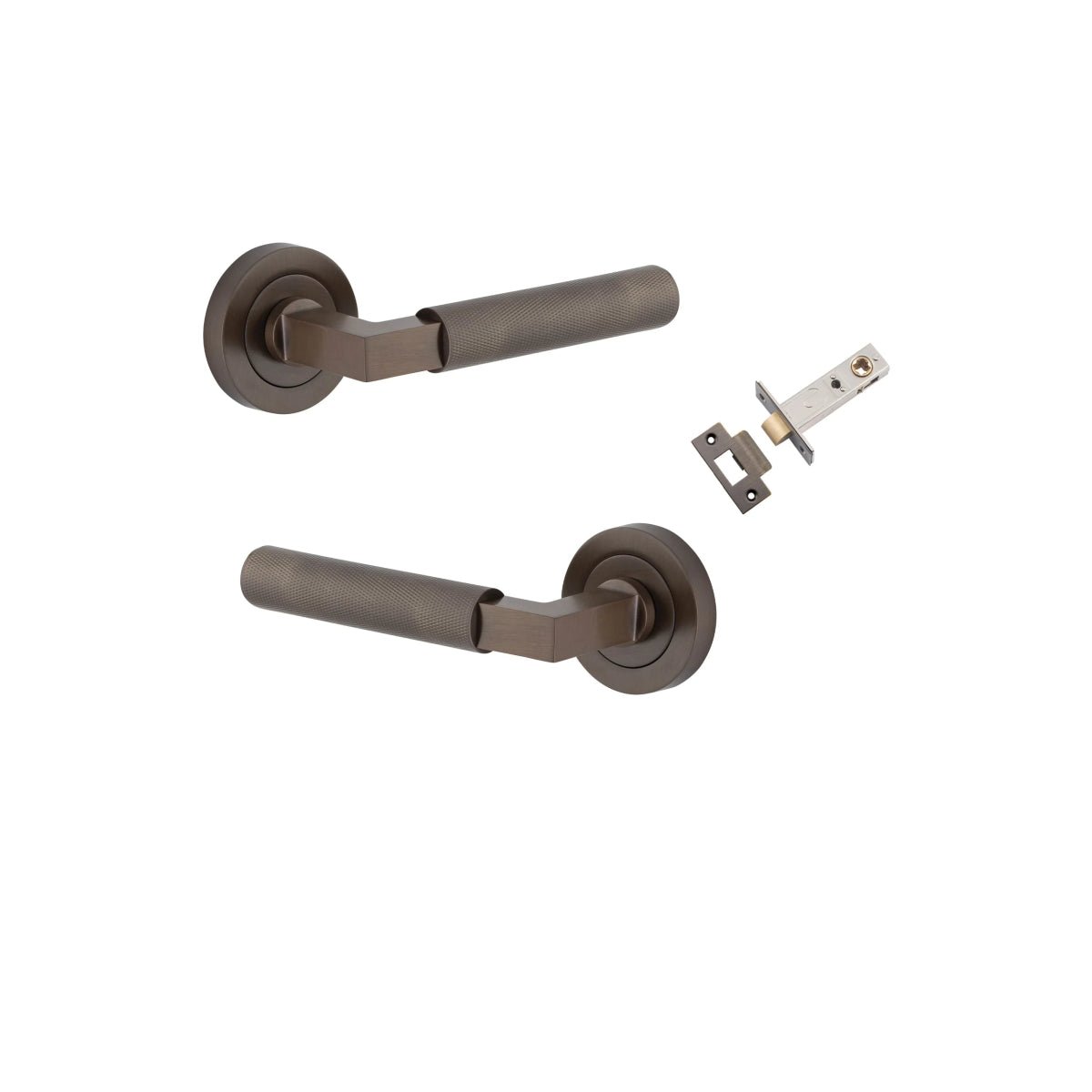 Brunswick Lever - Round Rose - Ella Grace - Iver - Signature Brass - Door Levers