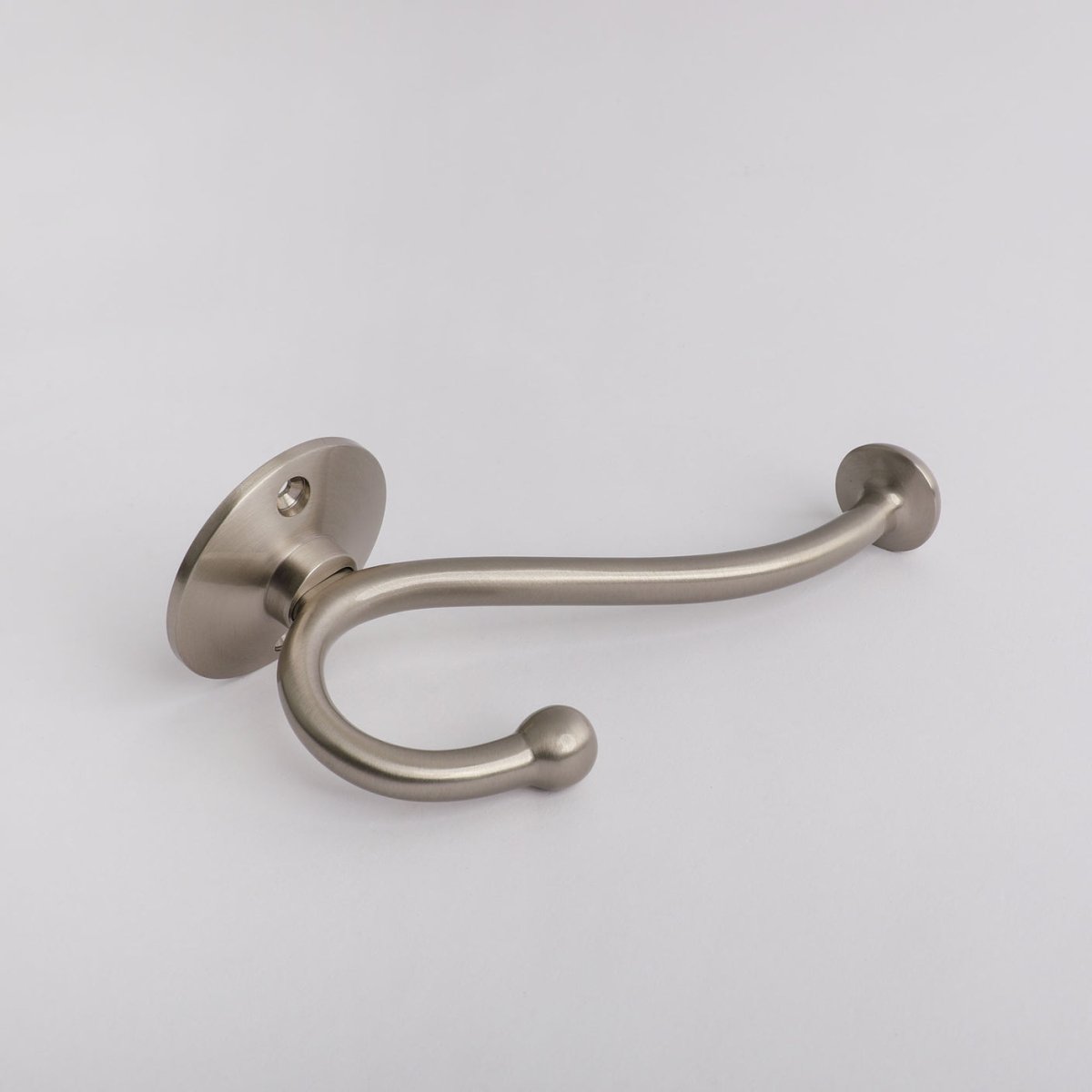 Eden Hook in satin nickel, detail