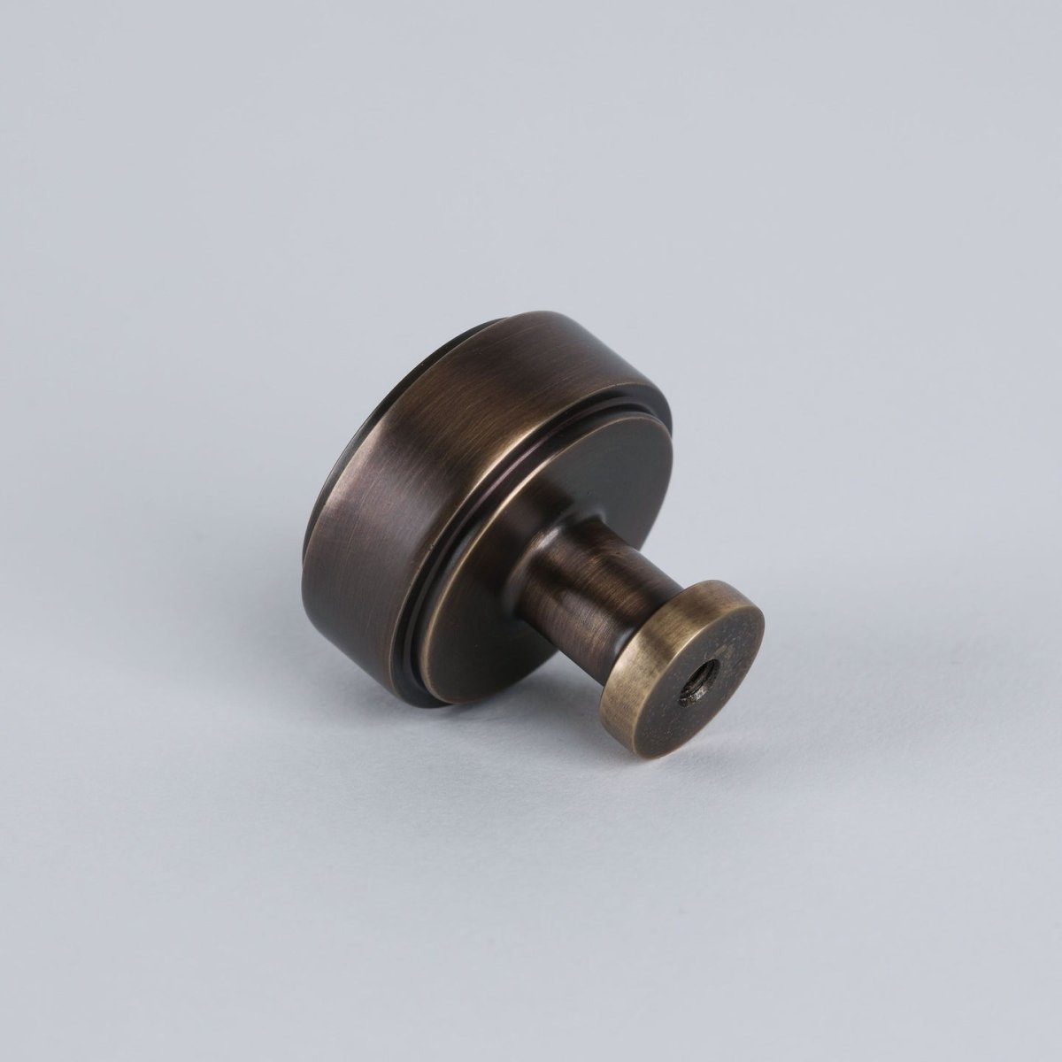 Georgia Knob in oil rubbed bronze fitted to cabinetry