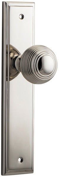 Guildford Knob - Stepped Backplate - Ella Grace - Iver - Polished Nickel - Door Knobs