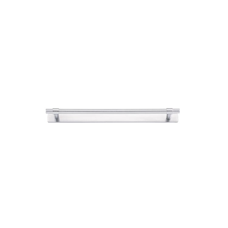 Helsinki Cabinet Pull with Backplate - Ella Grace - Iver - Brushed Chrome - Cabinet Pulls