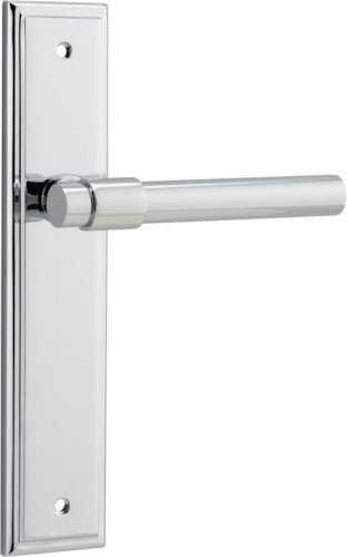 Helsinki Lever - Stepped Backplate - Ella Grace - Iver - Polished Chrome - Door Levers