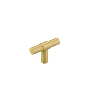 Helsinki T Knob - Ella Grace - Iver - Brushed Gold PVD - Cupboard Knobs