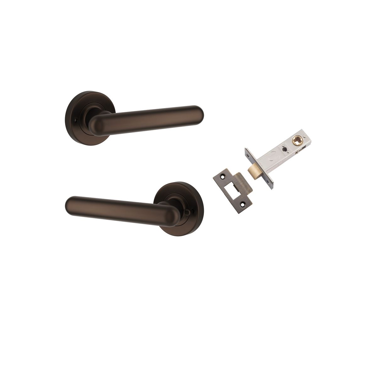IVER Puerto Solid Brass Round Rose Door Handle – Multiple Finishes Available
