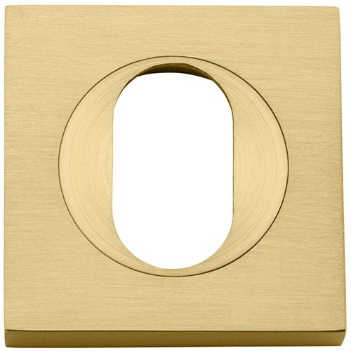 Oval Escutcheon - Square - Ella Grace - Iver - Brushed Gold PVD - Escutcheons