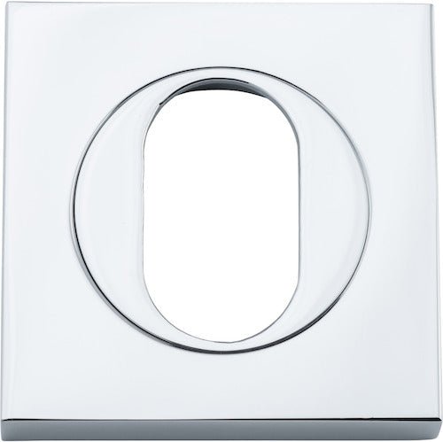 Oval Escutcheon - Square - Ella Grace - Iver - Polished Chrome - Escutcheons