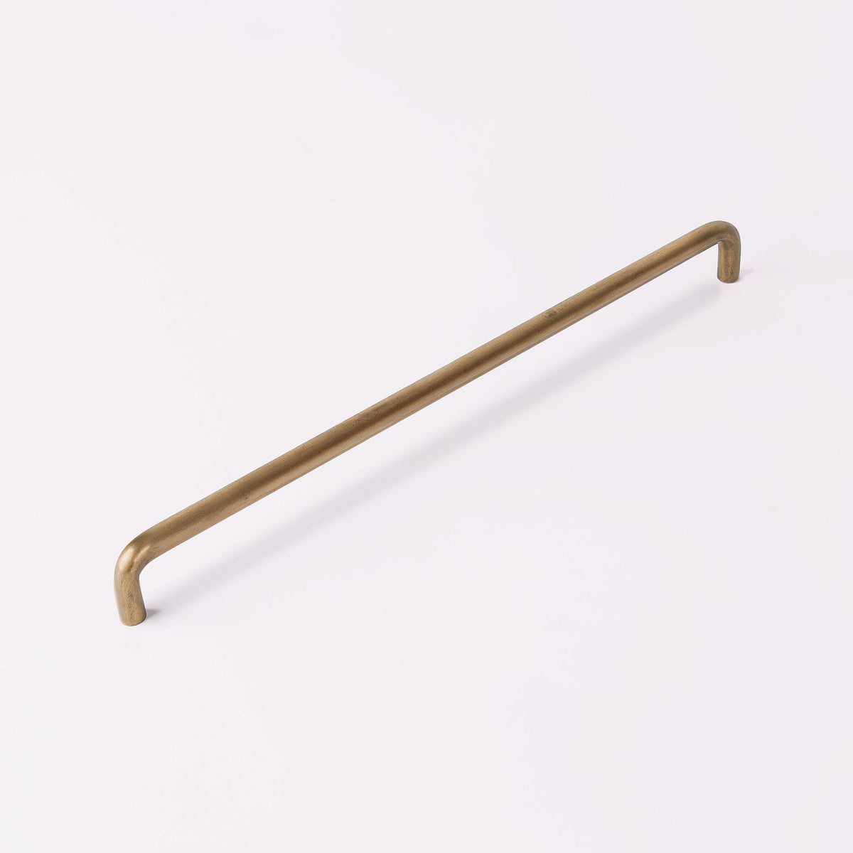 Ren Appliance Pull in acid washed brass by Hepburn Hardware