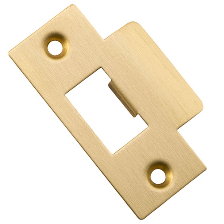 T' Universal Striker Plate - Ella Grace - Iver - Brushed Gold PVD - Tube Latches & Bolts
