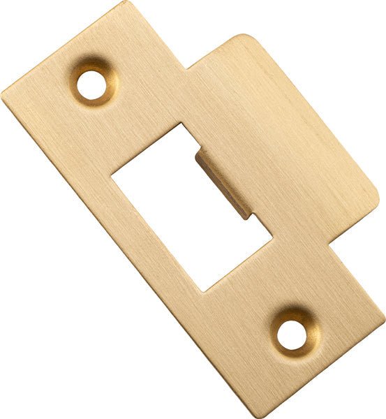 T' Universal Striker Plate - Ella Grace - Iver - Brushed Brass - Tube Latches & Bolts