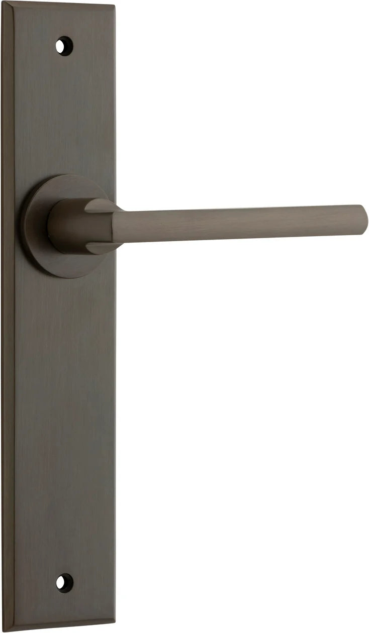 Baltimore Lever - Chamfered Backplate - Ella Grace - Iver - Signature Brass - Door Levers