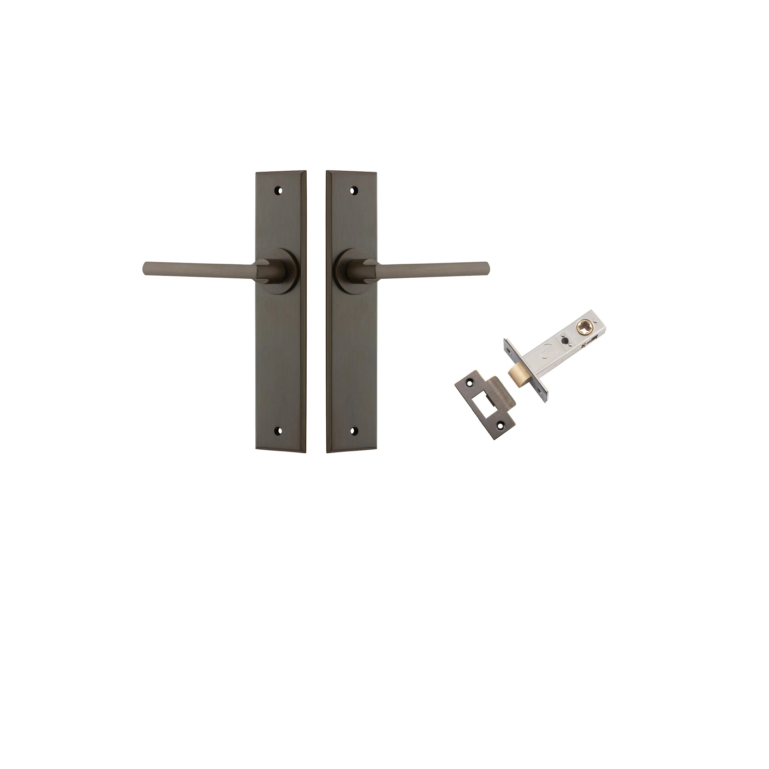 Baltimore Lever - Chamfered Backplate - Ella Grace - Iver - Signature Brass - Door Levers