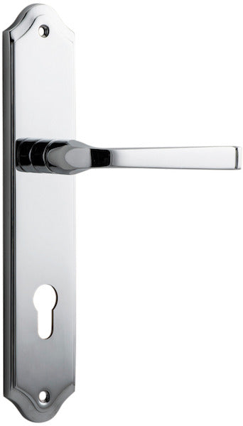 Annecy Lever - Shouldered Backplate - Ella Grace - Iver - Polished Chrome - Door Levers