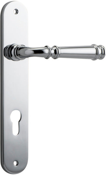 Verona Lever - Oval Backplate - Ella Grace - Iver - Polished Chrome - Door Levers