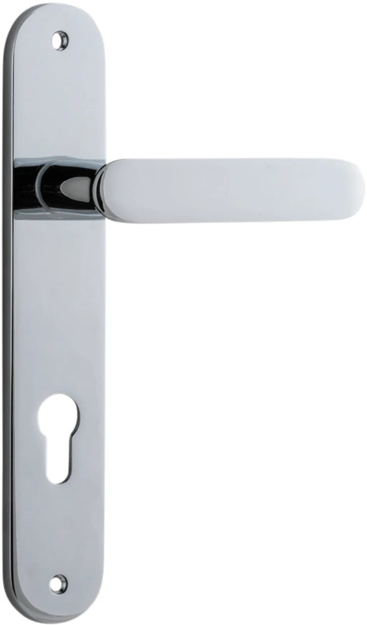 Bronte Lever - Oval Backplate - Ella Grace - Iver - Polished Brass - Door Levers