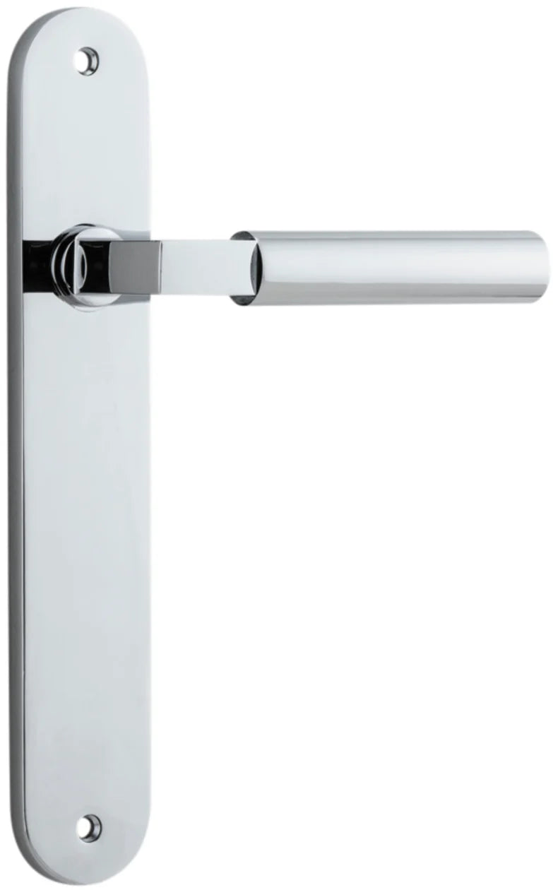 Berlin Lever - Oval Backplate - Ella Grace - Iver - Polished Chrome - Door Levers