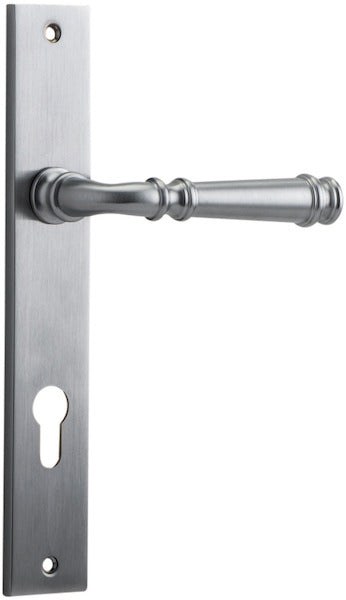 Verona Lever - Rectangular Backplate - Ella Grace - Iver - Brushed Chrome - Door Levers