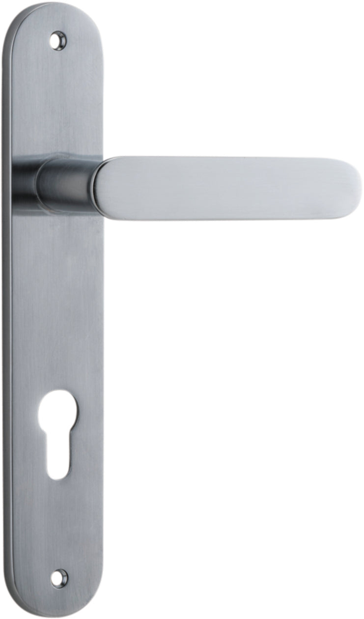 Bronte Lever - Oval Backplate - Ella Grace - Iver - Brushed Chrome - Door Levers