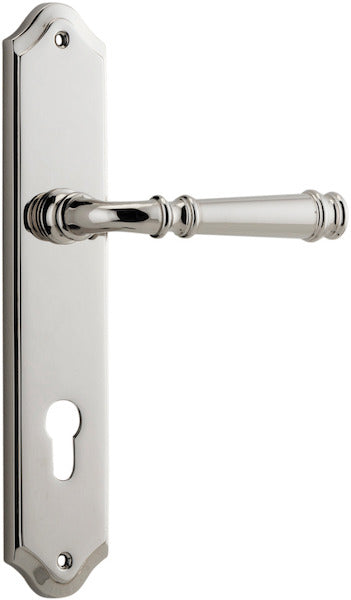 Verona Lever - Shouldered Backplate - Ella Grace - Iver - Polished Nickel - Door Levers