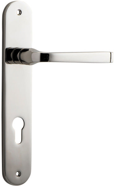 Annecy Lever - Oval Backplate - Ella Grace - Iver - Polished Nickel - Door Levers