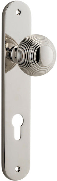 Guildford Knob - Oval Backplate - Ella Grace - Iver - Polished Nickel - Door Knobs