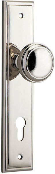 Paddington Knob - Stepped Backplate - Ella Grace - Iver - Polished Nickel - Door Knobs