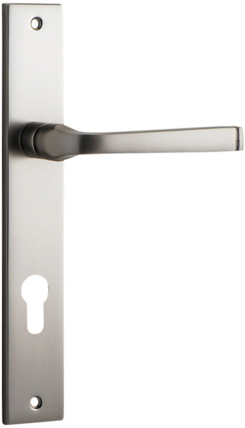 Annecy Lever - Rectangular Backplate - Ella Grace - Iver - Satin Nickel - Door Levers