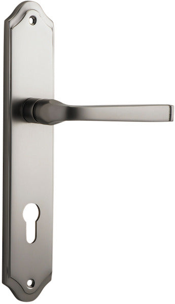 Annecy Lever - Shouldered Backplate - Ella Grace - Iver - Satin Nickel - Door Levers