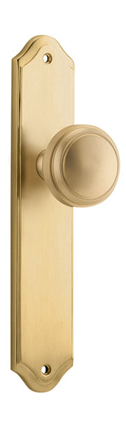 Paddington Knob - Shouldered Backplate - Ella Grace - Iver - Brushed Brass - Door Knobs