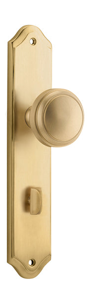 Paddington Knob - Shouldered Backplate - Ella Grace - Iver - Brushed Brass - Door Knobs