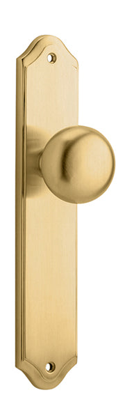 Cambridge Knob - Shouldered Backplate - Ella Grace - Iver - Brushed Brass - Door Knobs