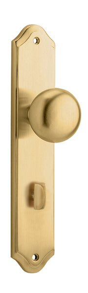 Cambridge Knob - Shouldered Backplate - Ella Grace - Iver - Brushed Brass - Door Knobs