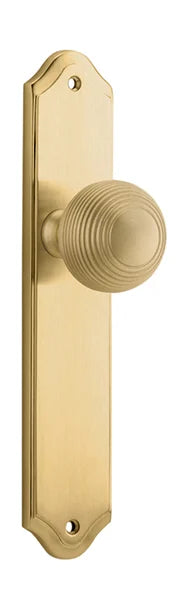 Guildford Knob - Shouldered Backplate - Ella Grace - Iver - Brushed Brass - Door Knobs