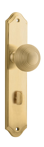 Guildford Knob - Shouldered Backplate - Ella Grace - Iver - Brushed Brass - Door Knobs