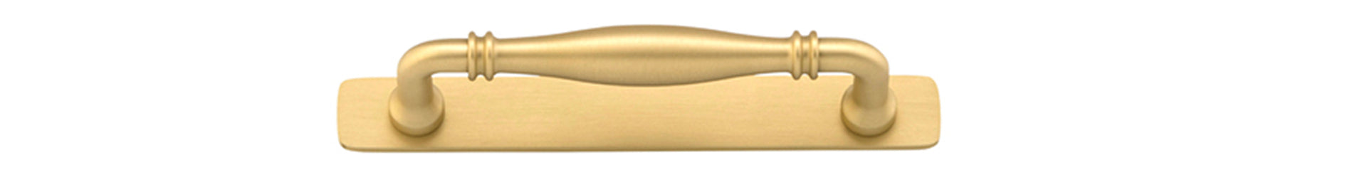 Sarlat Cabinet Pull with Backplate - Ella Grace - Iver - Brushed Gold PVD - Cabinet Pulls