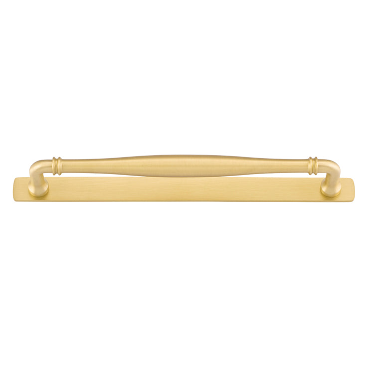 Sarlat Cabinet Pull with Backplate - Ella Grace - Iver - Brushed Gold PVD - Cabinet Pulls