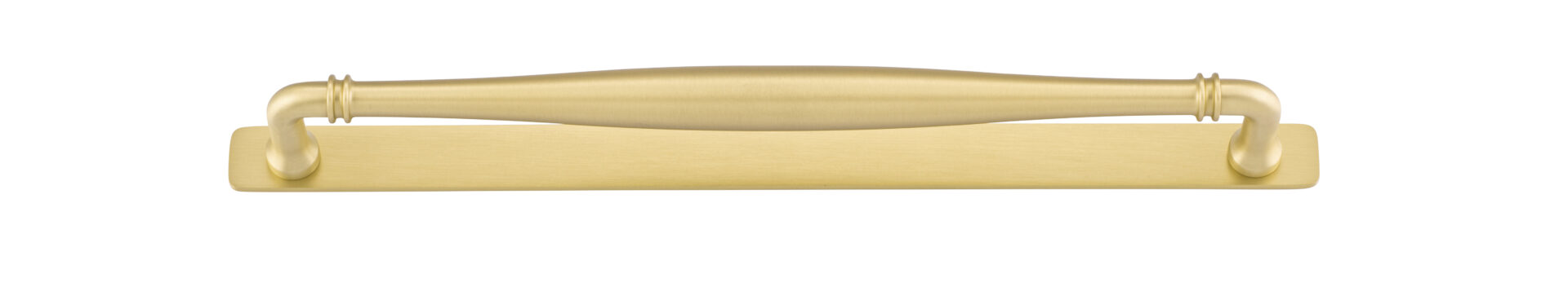 Sarlat Cabinet Pull with Backplate - Ella Grace - Iver - Brushed Gold PVD - Cabinet Pulls