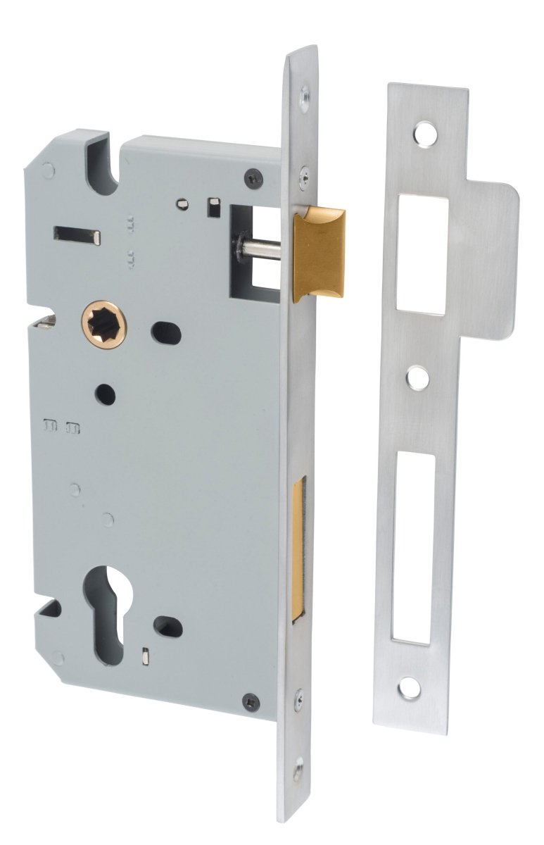 85mm Euro Mortice Locks - Ella Grace - Iver - Brushed Brass - External Locks